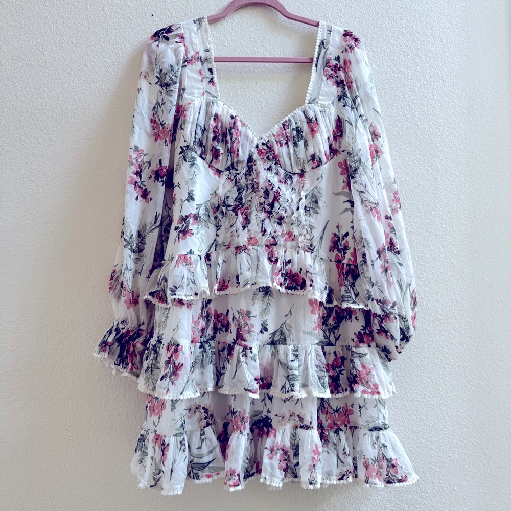 Floral Ruffle Dress Size 8